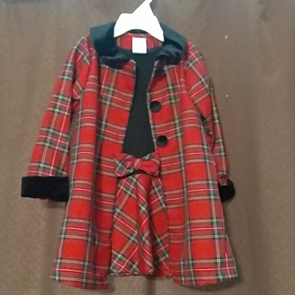 24m Christmas Dress and Coat